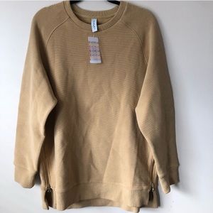 Anthropologie ~ Varley Sierra Tan pullover NWT Large